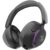 Zebronics Envy Pro ANC Wireless Headphones, BT v6.0 + Type-C Dongle, 40mm Drivers, Up to 40h Playback, App Support, Gaming Mode, ENC, 3 EQ Modes, RGB, Rapid Charging, Foldable Design (Black)
