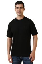 Allen Solly Men’s Cotton T-Shirt | Drop Shoulder | Back Print | Regular Fit | Casual Streetwear Style
