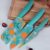 ISIRONA Professional Kitchen Knife Set, 3-Piece, Blue | Chef Knives, Ergonomic Handles, Sharp Manual Sharpening, For Home Kitchen