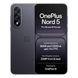 Oneplus Nord 5 | Snapdragon 8S Gen 3 | Stable 144Fps Gaming | Dual 50Mp Flagship Camera | Powered By Oneplus Ai | 256Gb 8Gb | Phantom Grey