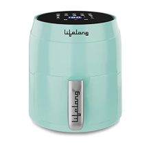 Lifelong Digital Air Fryer For Home – 3.5 Litre Airfryer With Touch Panel & 10 Pre-Set Menus- 1400 W Electric Fryer With Hot Air Circulation – Fryer Machine Uses Up To 90% Less Oil (Llhfd322, Blue)