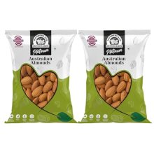 Wonderland Foods Australian Almonds Kernel 1Kg (500G X 2) Pouch | Premium Badam Giri | 100% Natural And Quality Badam Giri | Dry Fruits Real Nuts