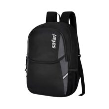 Safari Nudge Laptop Backpack for men & women, school bag for boys and girls, college bag, office bag, travel bag, 3 compartments, Bottle holder, Front pocket, Color Black