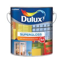 Dulux Supergloss 5 in 1 | Super-Premium Enamel Paint for Wood and Metal surfaces | Rich, Deep, and long lasting shine, Mirror like finish | Crack Resistant paint film, 4 Litres, Yellow