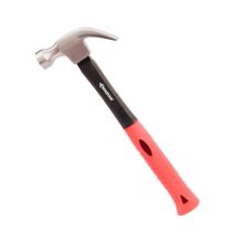 Spartan Heavy Duty Claw Hammer with Forged Steel Head & Fibreglass Anti-Slip Handle | Flat Face & Nail Puller for Carpentry, Home Repair, Furniture Assembly & DIY Use