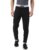 PUMP’D Men’s Breathable Cotton Jogger Pants with Elasticated Waistband & Drawstring -Dry Tech, Anti-Odor, Lightweight, Soft Seams (Whacky Black, L)