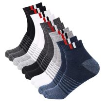 Sjeware 5 Pairs Stripped Ankle Length Socks For Men & Women, Multicolor, Pack Of 5, Free Size