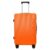 Mewtour 20 Inch Orange ABS Zippered Luggage Set, Lightweight with Telescopic Handle, 360° Spinner Wheels, TSA Lock Suitcase