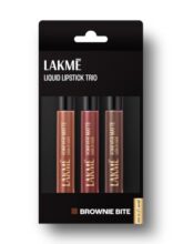 Lakme Liquid Lipstick Trio- Brownie Bite, Forever Matte, Pack of 3, Light-weight, 16.8 ml