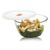 SignoraWare Borosilicate Glass Mixing Bowl with Lid & Steam release Knob | Microwave safe | Heat Resistant | Direct Fridge to Oven | Ideal for storing , Reheating & Serving (Clear | 500ml)