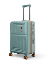 Safari Roma Hard Luggage Trolley Bag with 8 Wheels Medium Size Check-in Suitcase – Sage Green