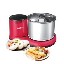 Havells Alai 2 L Table-Top Wet Grinder | Food Grade Stainless Steel Drum | 2N Grinding Stones | Coconut Scrapper| 150 Watts Motor| Abs Shock Proof Body| 2 Year Manufacturer Warranty (Pink)