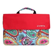 Protecta Charlie 14.1 Inch Stylish Laptop Bag for Women & Men, Ideal as Office Hand Bag or as Sling Bag Soft Velvety Interiors & Water Repellent Outer Fabric – (Attractive Indian Print)
