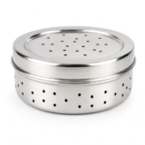 DEVENDRA ONLINE Stainless Steel Green Coriander & Curry Leaves Storage Box | Air Ventilated Steel Food Container | Fresh Dhaniya/Kothmir Dabba | Sprouts & Herbs Fridge Storage (600)