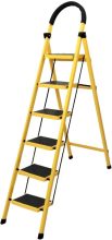 Asian Paints Trucare 6-Steps Trendy Steel Ladder, Foldable Ladder For Home & Office Use Steel Ladder(With Platform, Hand Rail)