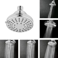 Johnson Hydra 5 Flow Round Overhead Shower without Shower Arm | 100 mm | 5-in-1 Multiflow Setting | ABS Material | 1 Year Warranty|Chrome