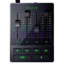 Razer Audio Mixer All-In-One Analog Mixer For Broadcasting & Streaming: 4-Channel Interface & Mute Buttons – Xlr Input W/Preamp – Plug & Play – Chroma Rgb – Rz19-03860100-R3M1