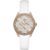 Guess Round 37Mm White Dial Analog Women Watch – Gw0098L4