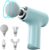 Mini Massage Gun Percussion Massager With 4 Interchangeable Heads, Usb Type-C Rechargeable Handheld Device, 6 Speed Mode Button Control