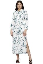 Allen Solly Women White Print Casual Dress