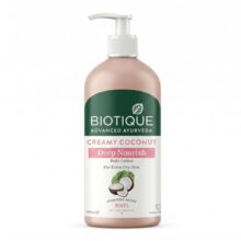 Biotique Creamy Coconut Deep Nourish Body lotion For Extra Dry Skin | Heals, Repairs, and Soothes the Skin | Moisturizing and Skin-Humidifying | 100% Botanical Extracts| All Skin Types | 300ml