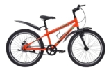 playR #BFF Cycle 24 Inch Fat Tyre 7 Speed Front Wheel Shock Abs, Front and Rear Disc Brake, Fluorescent Orange for Durable City & Outdoor Cycle for Men & Women