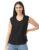 FYLTR Women’s Sleeveless Casual Top -Lightweight, Soft Handfeel (Black Heart, L)