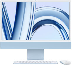 Apple Imac M3 (8 Gb Unified/512 Gb Ssd/Macos Sonoma/24 Inch Screen/Mqrr3Hn/A)(Blue, 461 Mm X 547 Mm X 147 Mm, 4.48 Kg)