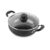 CELLO Classy Hard Anodised Non-Stick Kadhai 3.5 Liter with Glass Lid with Induction Base, Black