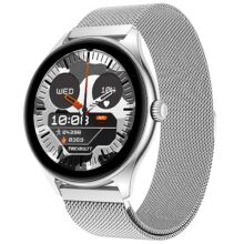 Fire-Boltt Ace Luxury Phoenix AMOLED Stainless Steel Smart Watch 36.32mm (1.43 inch), 700 NITS Brightness, Stainless Steel Rotating Crown, Multipe Sports Modes & 360 Health (Silver)