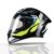 TVS Racing Titan Series Full Face Helmet for Men | Premium Bike Helmets with ABS Shell, UV Paint | Quick Release System | Aerodynamic Design | DOT & ISI Certified (Blue & Yellow, L)