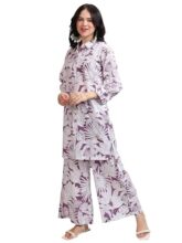 Vishudh Women’s Co-ord Set | Trendy Matching Set for Casual & Chic Looks | Stylish Top & Bottom Co-ord for Women