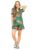 ENCIGER Womens Printed Casual Shirts and Shorts Set 2-Piece Co Ord Set for Women Vacation Outfit (WMSS1_Green Brown_L)