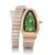 French Connection Eternelle Curve | Green Dial with Rose Gold Case | Flexible Wrap Bracelet Strap | Crystal Accent Design | Roman Numerals Analog Watch for Women – FCN0142NRTM