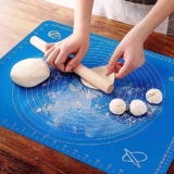 Silicone Baking Mat For Roti Pizza Dough Rolling Non Stick Pastry Mat With Measurement Markings Reusable Kitchen Rolling Board 60 X 40 Cm (Multicolour)