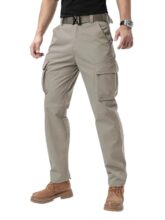 Inkkr Men Cargo || Cotton Men Cargo Pants || 11-L.Grey M-Size Cargos