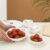 Larah by Borosil Caramel Square Series Opalware 7-Piece Pudding Set – White Opal Glass Bowls, Fade-Proof Patterns, Microwave & Dishwasher Safe, Bone-Ash Free, Ideal for Dining