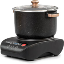 AGARO 300 W Black Stand Mixer(Regal Dough Maker 5L, 300W, Automatic Kneading, Copper Motor)