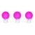 Orient Electric Polycarbonate Deco Shine Led Bulb 0.5W, (Pink – Pack Of 3)