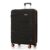 HRX Zanzibar Large Size Haileys Black Polypropylene Hard Shell Suitcase – Premium Travel Trolley Bag with 8 Spinner Wheels, Number Lock & Water Resistant Body
