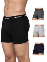 Levi’S Men’S Cotton Regular Fit Solid Brief (#019-Brief-Navy/Blk-P2_Navy,Black_M), Multicolor, Large