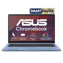 ASUS Chromebook CM1505 (2026), Smartchoice, MediaTek Kompanio 540 Processor, 4GB RAM, 64GB SSD, FHD, 15.6″(39.6 cm), 60Hz, Chrome OS, Fabric Blue, 1.49 Kg, CM1505CM4A-S70080, Thin & Light Laptop