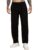 Urban Buccachi Men’s Slim Fit Trouser | Black Casual Bottoms with Elastic Waist & Drawstring | Soft Stretchable Fabric | Stylish Straight Fit Trousers for Office, Travel & Daily Use