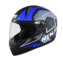 STUDDS Ninja Elite Super D6 FLIP-UP Full FACE Helmet N1 MATT Black-M