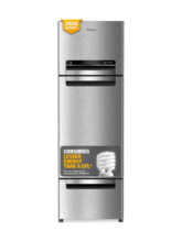 Whirlpool 215 L Frost Free Triple Door Refrigerator(Radiant Steel, FP 223D PROTTON ROY RADIANT STEEL(Z))