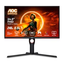 AOC 25G3ZM/BK 24.5″ FHD Gaming Monitor, 240Hz Refresh Rate, 1ms GTG Response Time, 6 Game Modes, Freesync Premium, Low Input Lag, ShadowControl, HDMI & DisplayPort