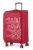 Verage Nevada 59 cm Soft-Sided Carry-On Cabin Size Expandable Suitcase 8 Wheel Spinner Luggage Trolley Bag (VRNVD1-20-RD)