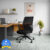 Interio by Godrej Curv Wide Back Fabric Office Arm Chair(Black, DIY(Do-It-Yourself))