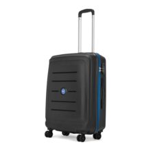 Vip Corsa Check-In 66 Cm (Medium) 8 Wheels Polycarbonate Spinner Trolley Bags For Travel, Hard Case Lightweight Bag With Combination Lock, Tough Suitcase For Travel (Black)