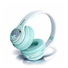 GameSir Astro Junior Wireless Headphones with 40mm Drivers, Deep Bass Stereo Sound, Bluetooth 5.3, Over-Ear Noise Isolation Headset with LED Light, Built-in Mic for PC, Mobile & Laptop (Green)